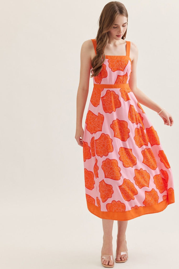 misha orange dress Misha Dress L