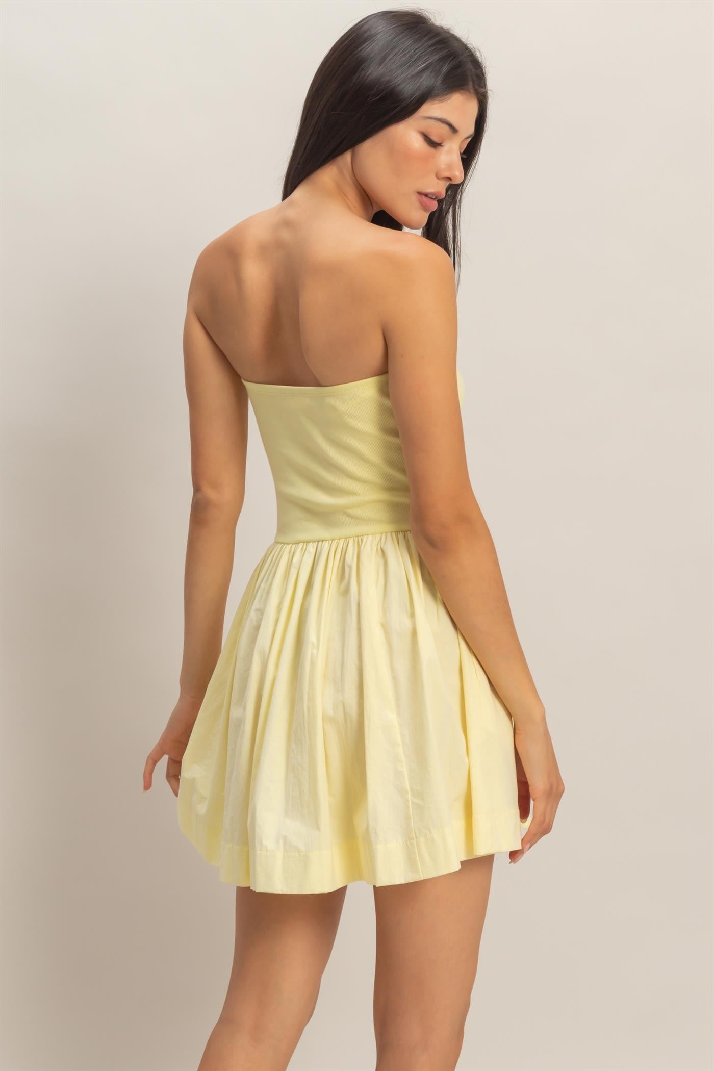 casual mini dress summer Women Knot Short Dress Women's at Amazon Women's Clothing store lace trim Belle Lace Trim Corset Mini